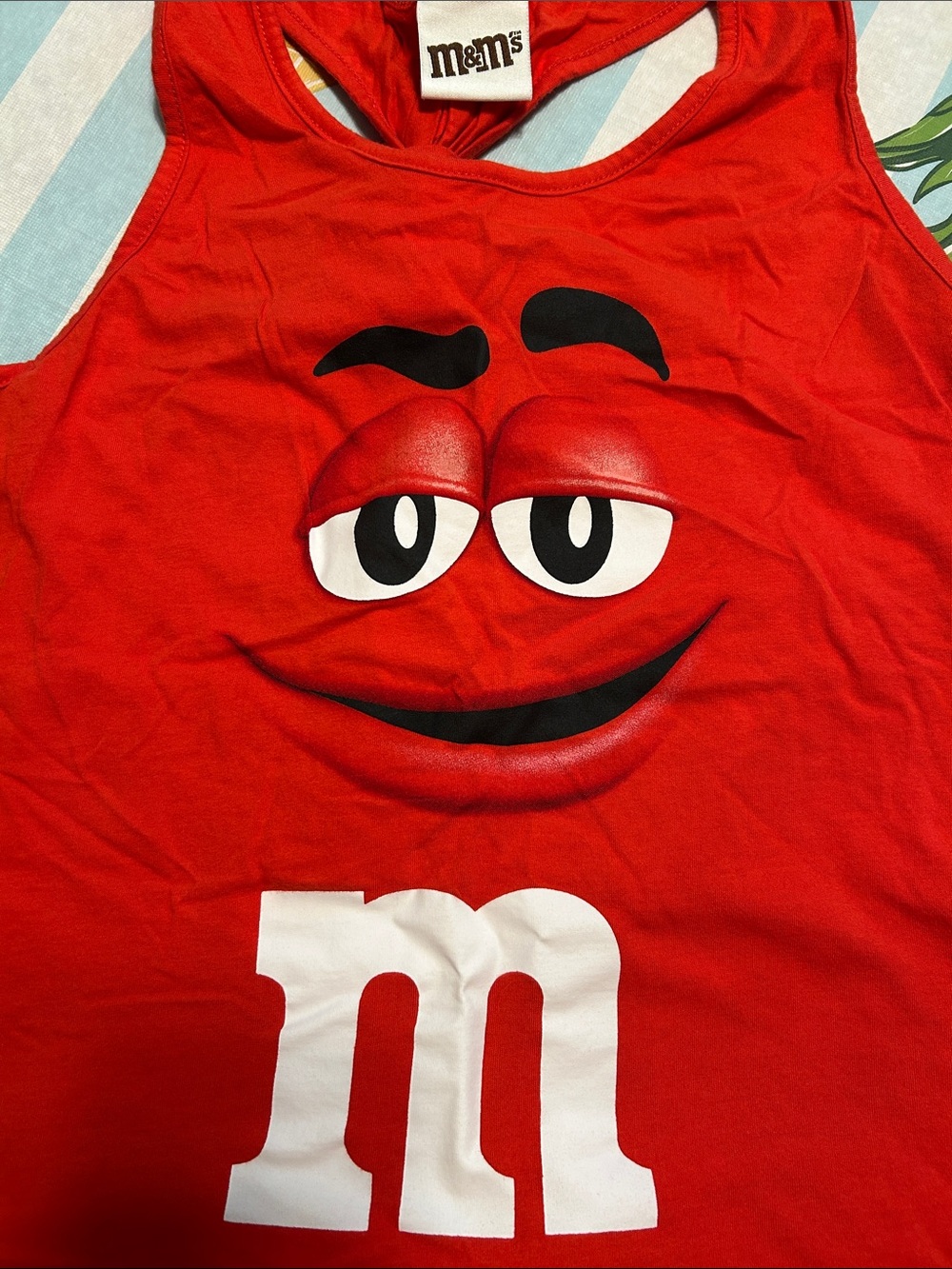 M&M'S Red Racerback Tank and Printed Shorts Pajama Set - Picture 2 of 6